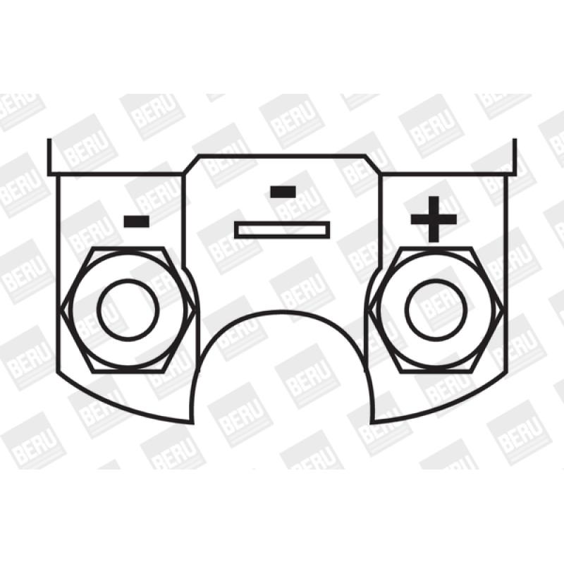 Bobine d'allumage BERU ZS251 - Visuel 1