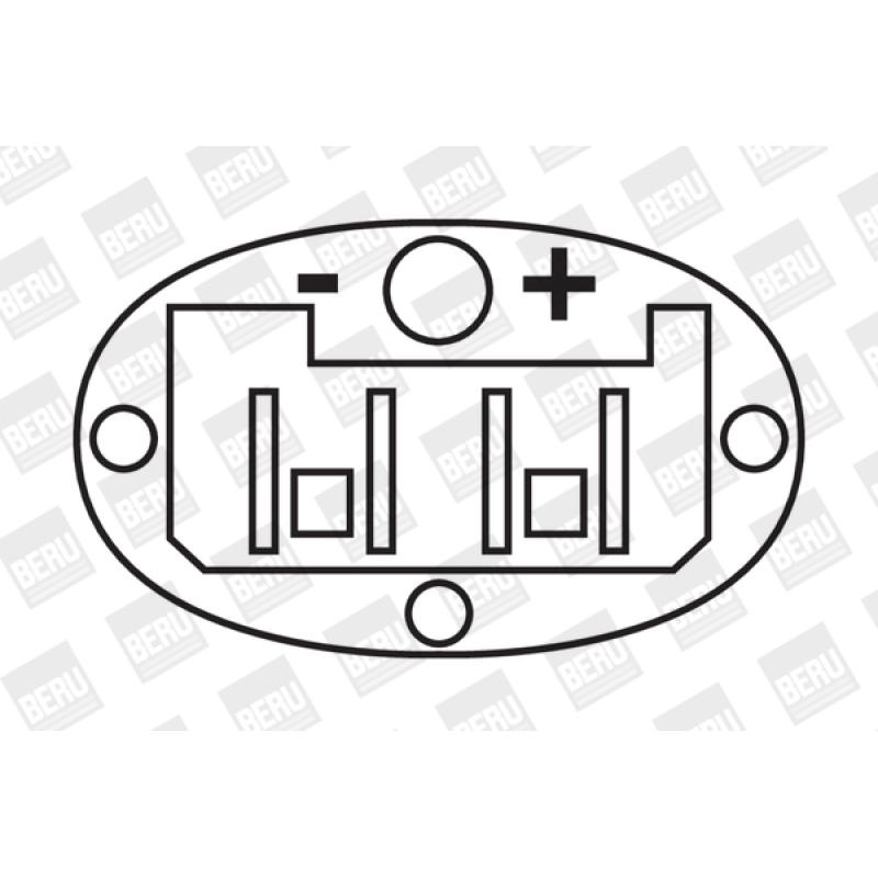 Bobine d'allumage BERU ZS257 - Visuel 1