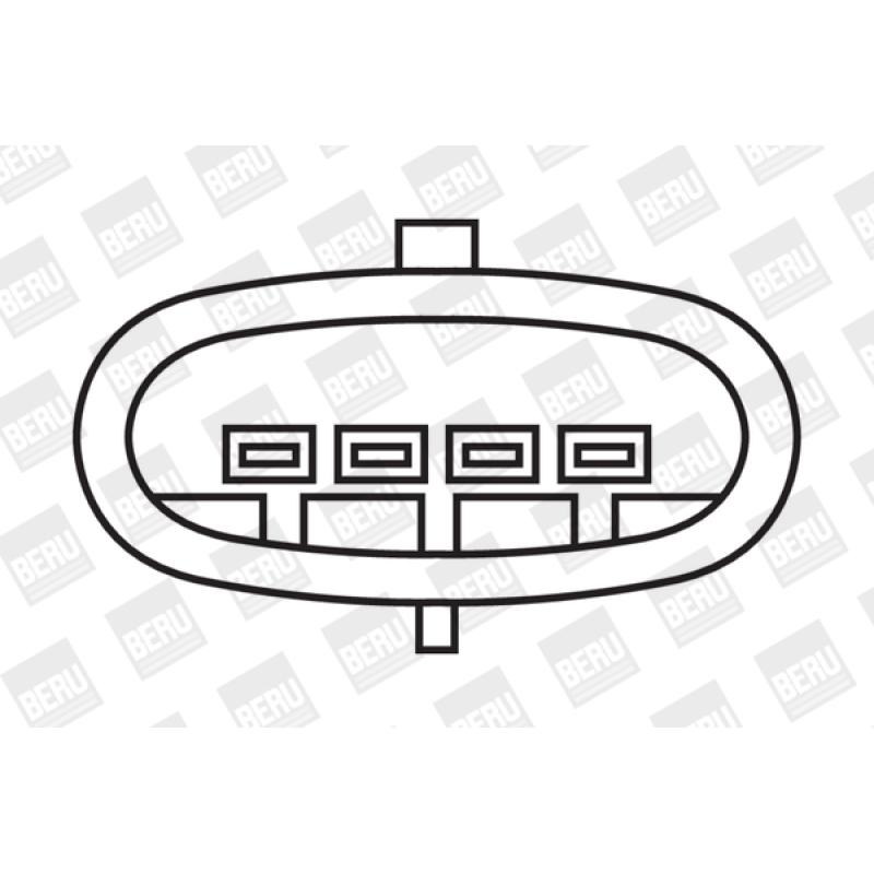 Bobine d'allumage BERU ZS371 - Visuel 1