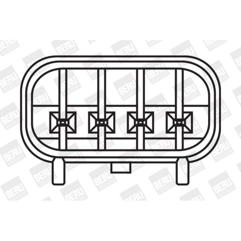 Bobine d'allumage BERU ZS372 - Visuel 1