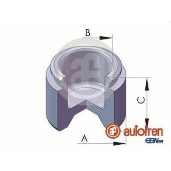 Piston, étrier de frein AUTOFREN SEINSA D02522 pour VOLKSWAGEN GOLF 2.4 TD Intercooler - 122cv