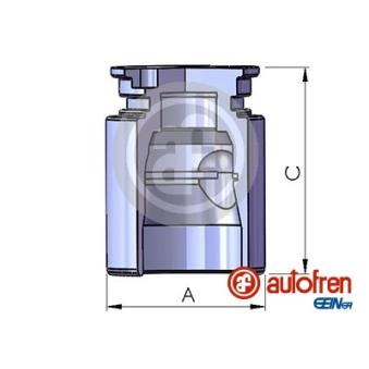 Piston, étrier de frein AUTOFREN SEINSA D025221 pour OPEL ASTRA 1.6 CNG - 97cv