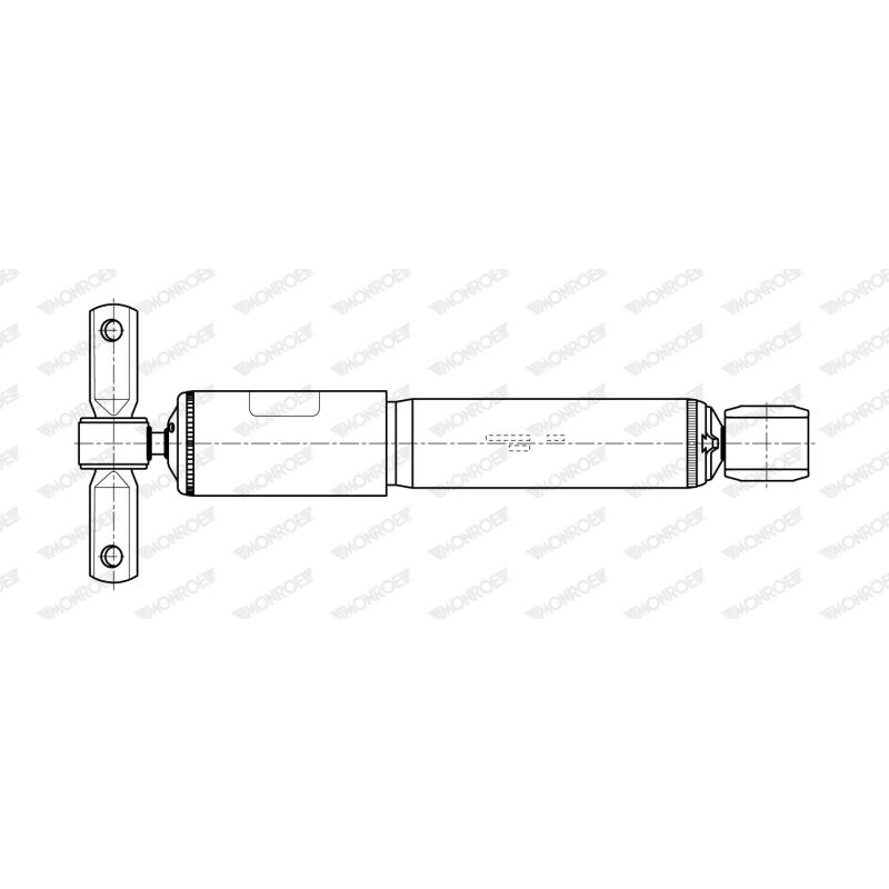 Jeu de 2 amortisseurs arrière MONROE G2257 - Visuel 1