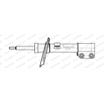 Jeu de 2 amortisseurs avant MONROE G7988 pour RENAULT CLIO 1,6 E-TECH 145 - 143cv