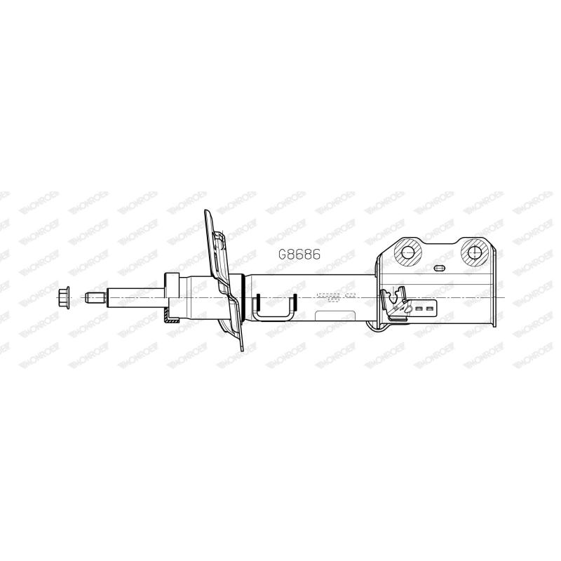 Amortisseur avant droit MONROE G8686 - Visuel 2
