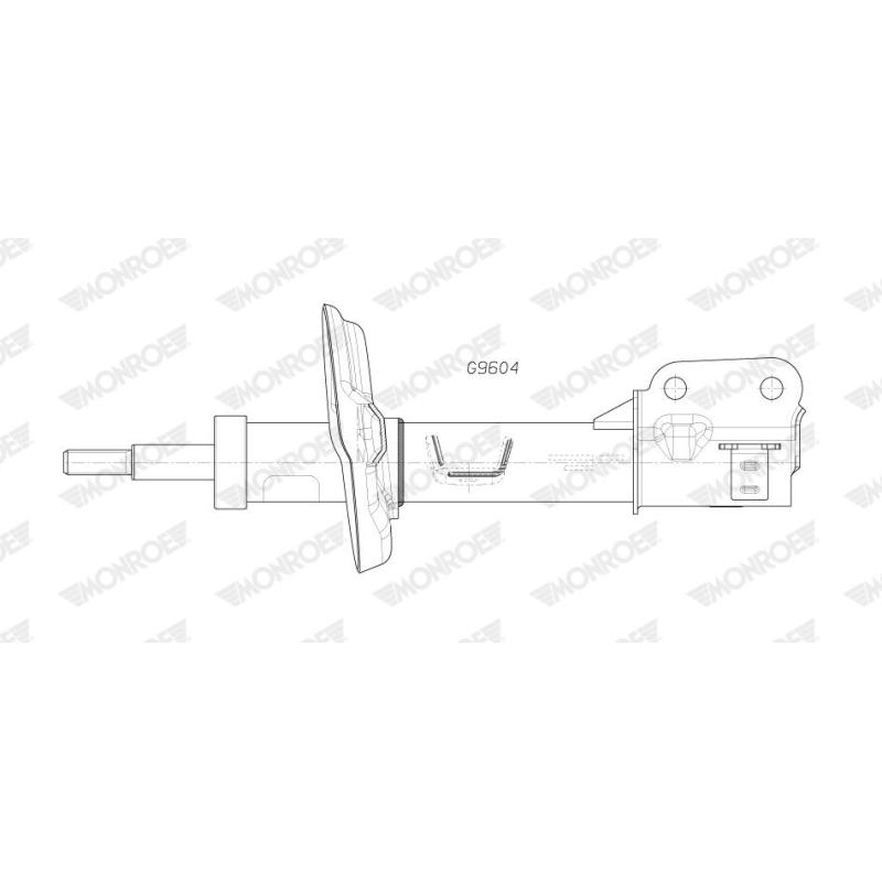 Amortisseur avant gauche MONROE G9604 - Visuel 1