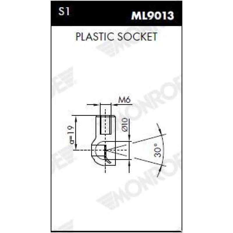 Vérin de hayon, de coffre MONROE ML6292 - Visuel 2