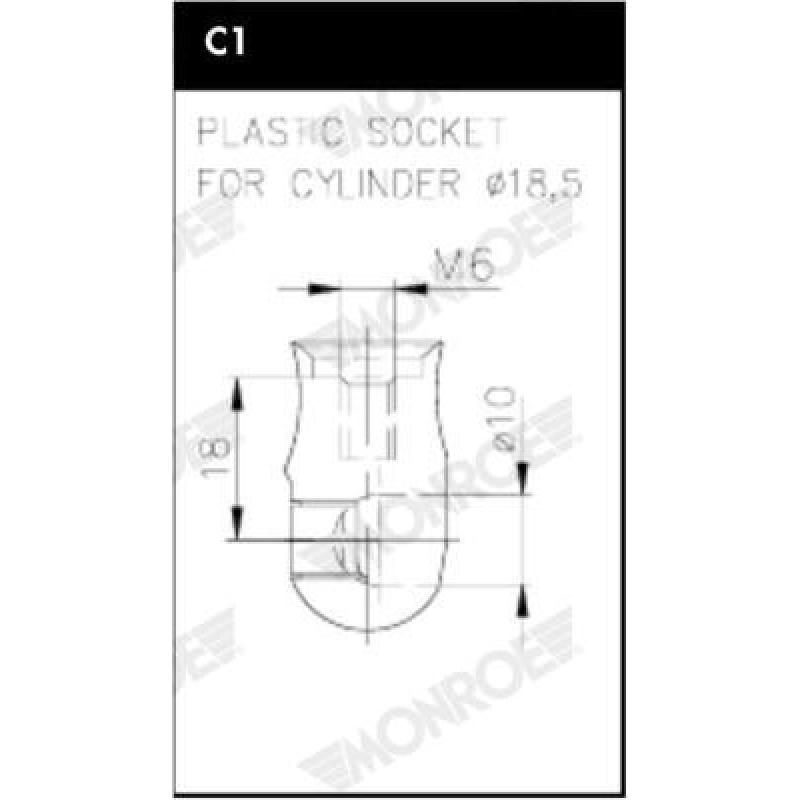 Vérin, capot-moteur MONROE ML6317 - Visuel 2