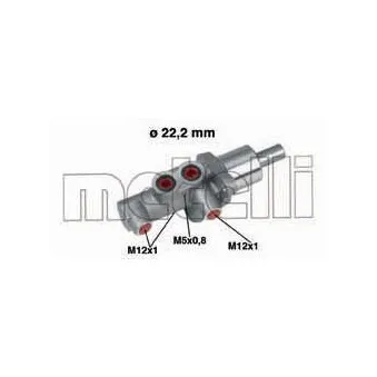 Maître-cylindre de frein METELLI 05-0436 pour MINI MINI One D - 75cv