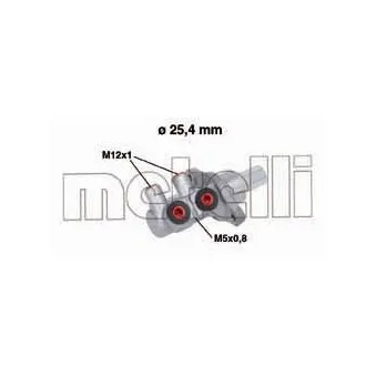 Maître-cylindre de frein METELLI OEM 558148