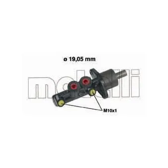 Maître-cylindre de frein METELLI 05-0583 pour RENAULT CLIO 1.9 D - 65cv