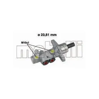 Maître-cylindre de frein METELLI OEM 6N1614019B