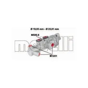 METELLI 05-0626 - Maître-cylindre de frein