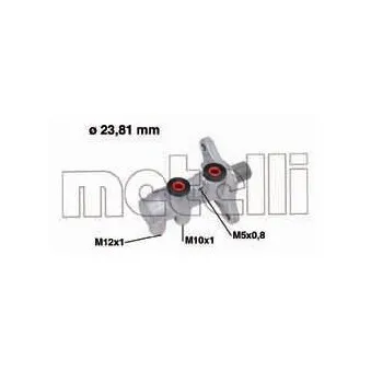 Maître-cylindre de frein METELLI 05-0713 pour OPEL MERIVA 1.7 CDTI - 125cv