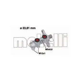 Maître-cylindre de frein METELLI 05-0714 pour OPEL MERIVA 1.7 CDTI - 125cv