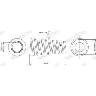 Ressort de suspension MONROE OEM 4813142041
