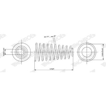 Ressort de suspension MONROE OEM 7778396