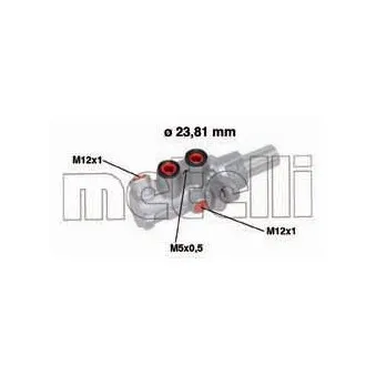 Maître-cylindre de frein METELLI OEM 46012JD80A