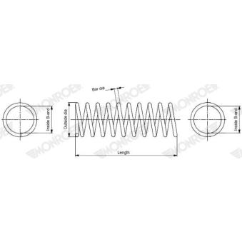 Ressort de suspension MONROE OEM 2023241904