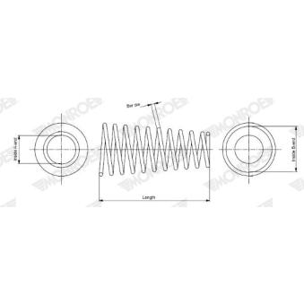 Ressort de suspension MONROE OEM GJ6A34011G
