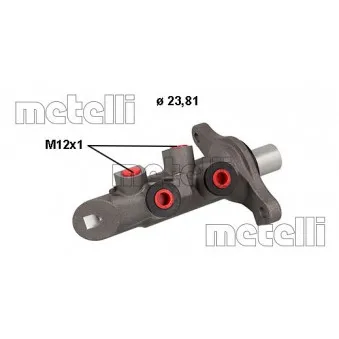 METELLI 05-0876 - Maître-cylindre de frein