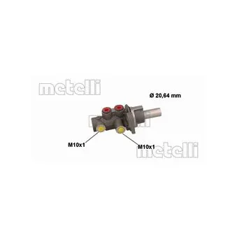 METELLI 05-0886 - Maître-cylindre de frein