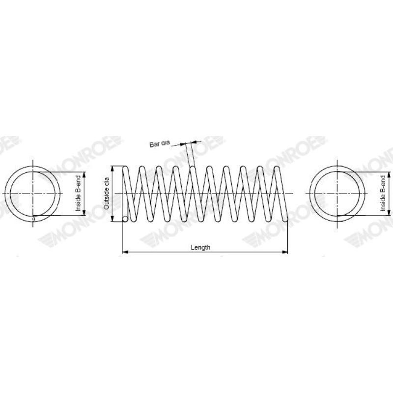 Ressort de suspension MONROE SP4450 - Visuel 1
