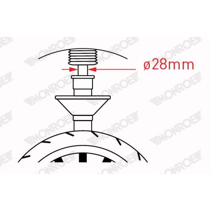 Jeu de 2 Amortisseurs avant MONROE V4513 - Visuel 1