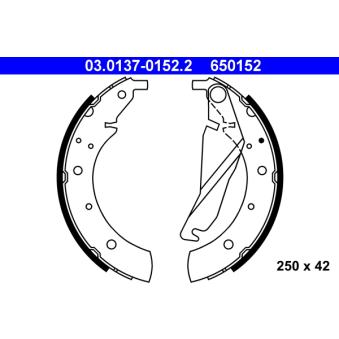 Jeu de mâchoires de frein ATE OEM 34211154921