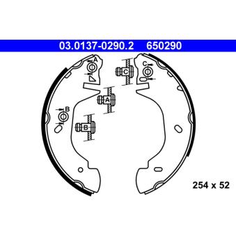 Jeu de mâchoires de frein ATE OEM 6579150
