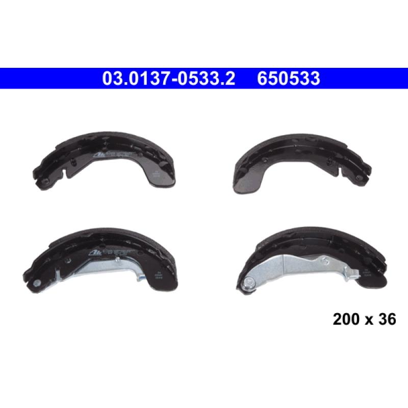 Jeu de mâchoires de frein ATE 03.0137-0533.2 - Visuel 1