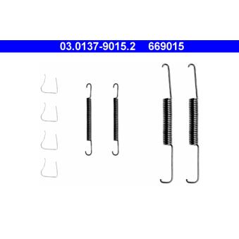 Kit d'accessoires, mâchoire de frein ATE 03.0137-9015.2