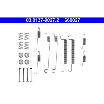 Kit d'accessoires, mâchoire de frein ATE 03.0137-9027.2