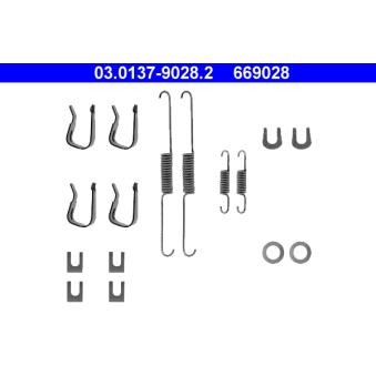 Kit d'accessoires, mâchoire de frein ATE [03.0137-9028.2]