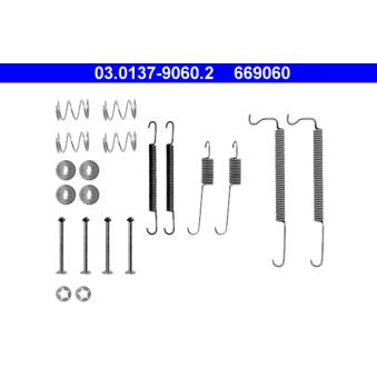 Kit d'accessoires, mâchoire de frein ATE 03.0137-9060.2