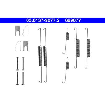 Kit d'accessoires, mâchoire de frein ATE [03.0137-9077.2]