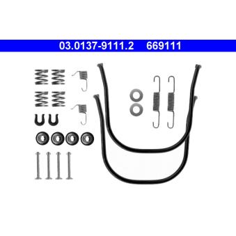 Kit d'accessoires, mâchoire de frein ATE 03.0137-9111.2
