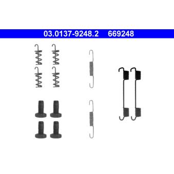 Kit d'accessoires, mâchoires de frein de stationnement ATE [03.0137-9248.2]