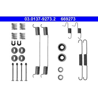 Kit d'accessoires, mâchoire de frein ATE 03.0137-9273.2