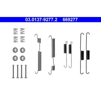 Kit d'accessoires, mâchoire de frein ATE [03.0137-9277.2]