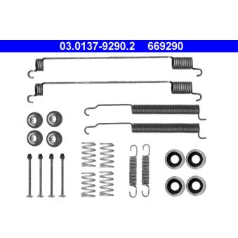 Kit d'accessoires, mâchoire de frein ATE [03.0137-9290.2]