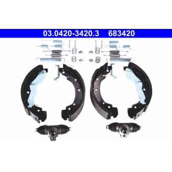 Jeu de mâchoires de frein ATE [03.0420-3420.3]