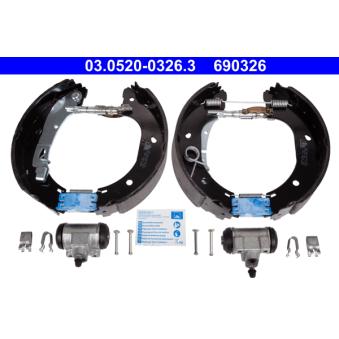 Kit de freins arrière (prémontés) ATE [03.0520-0326.3]