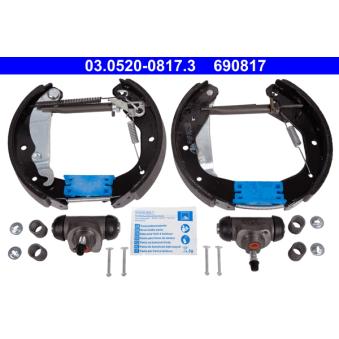 Kit de freins arrière (prémontés) ATE [03.0520-0817.3]