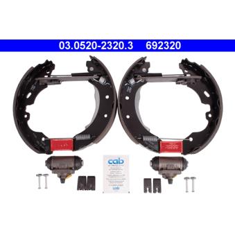 Kit de freins arrière (prémontés) ATE [03.0520-2320.3]