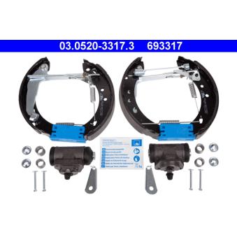 Kit de freins arrière (prémontés) ATE [03.0520-3317.3]