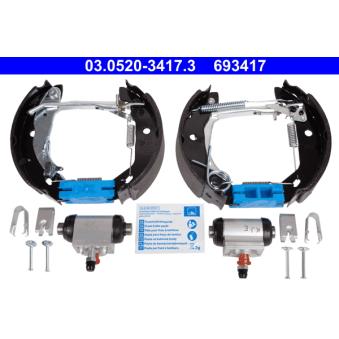 Kit de freins arrière (prémontés) ATE [03.0520-3417.3]