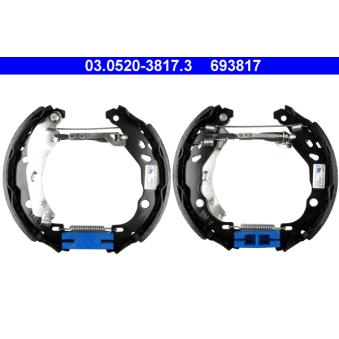 Kit de freins arrière (prémontés) ATE 03.0520-3817.3