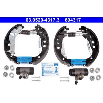 Kit de freins arrière (prémontés) ATE [03.0520-4317.3]