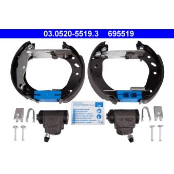 Kit de freins arrière (prémontés) ATE [03.0520-5519.3]